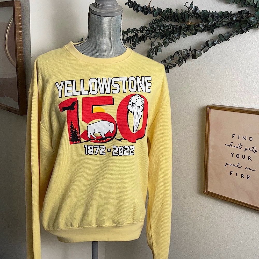 Yellowstone National Park Anniversary Pullover Sweater